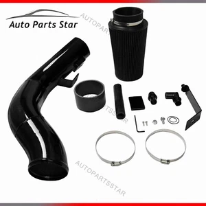 Kit de admisión de aire frío de aluminio para Ford F250 F350 2003-2007 6,0 L diésel negro - Imagen 1 de 1