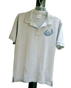 Boy's or Girl's Camp Horseshoe Gray Short Sleeve Pullover Polo Logo Shirt Sz S - Picture 1 of 5