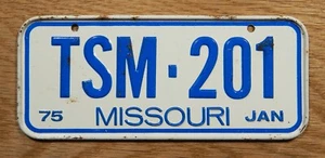 1975 Post Cereal MISSOURI *SCARCE* Metal Mini License Plate (M75P0010) - Picture 1 of 2