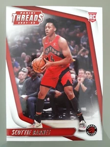 2021-22 Panini Chronicles Threads Scottie Barnes Rookie #82 Toronto Raptors NBA - Bild 1 von 2