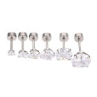  6 Pcs Stainless Steel Earrings Man Navel Machines Nose Tools