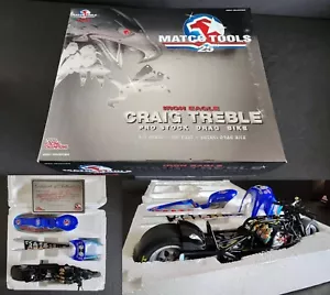 RACING CHAMPIONS CRAIG TREBLE PRO STOCK DRAG BIKE MATCO TOOLS 1/9 JC - Picture 1 of 7