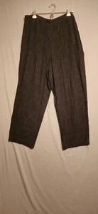 All That Jazz Womens Pants Plus Sz 2X Black Crinkle Texture High Rise Elastic Wa - Picture 1 of 8