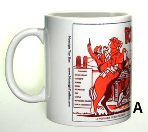 Ceramic mug featuring Marx Roy Rogers Play Sets - Picture 1 of 9