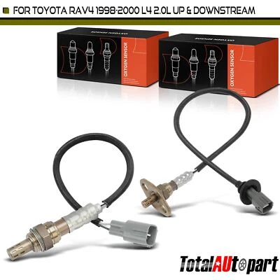 Nuevos sensores de oxígeno O2 2 piezas para Toyota Rav4 1998-2000 2,0 L aguas arriba y aguas abajo Foto 1 de 4