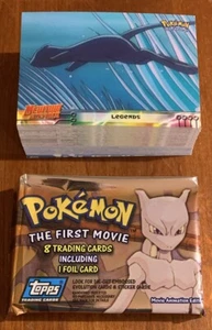 1999 Topps🔥POKÉMON The First Movie Complete Non Foil 60 Card Base Set w/Wrapper - Bild 1 von 22