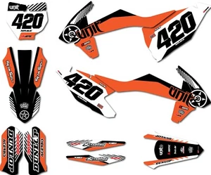graphics for KTM SX 125 150 250 2016 2017 2018 models HUSH style sticker kit - Picture 1 of 5