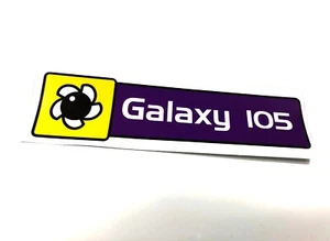 Galaxy 105 Radio Car Sticker - Vintage - Classic - 210x55mm - INTERNAL STICKER - Picture 1 of 6