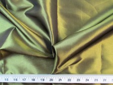 Fabric Two Tone Iridescent Apparel Taffeta Olive Gold Taf09