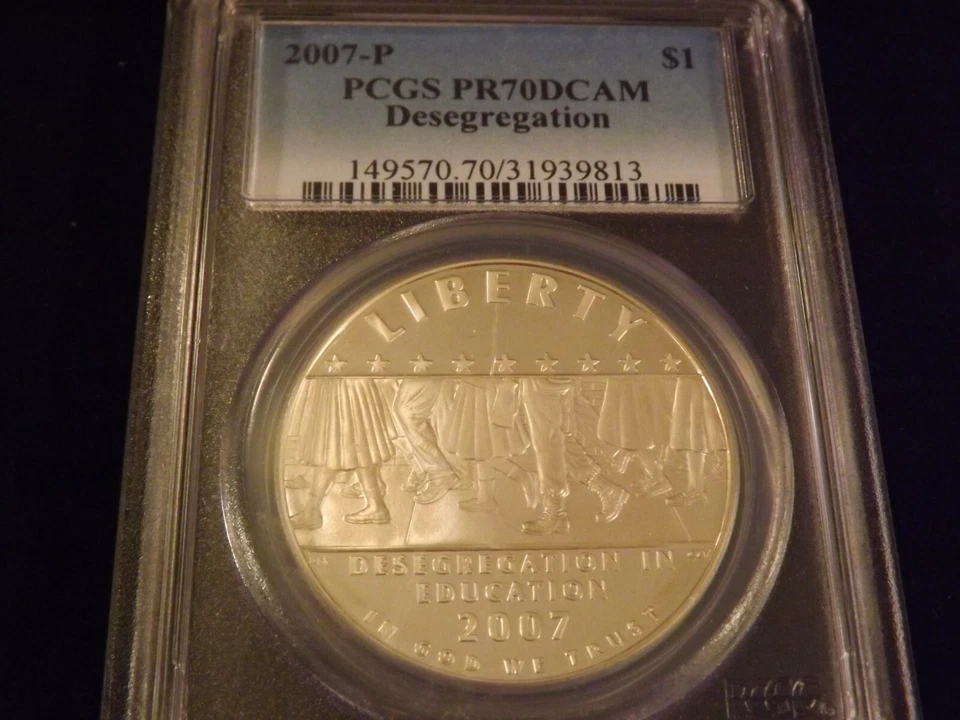 2007-P   $1        Desegregation         PCGS PR 70 DCAM - Image 1 of 2