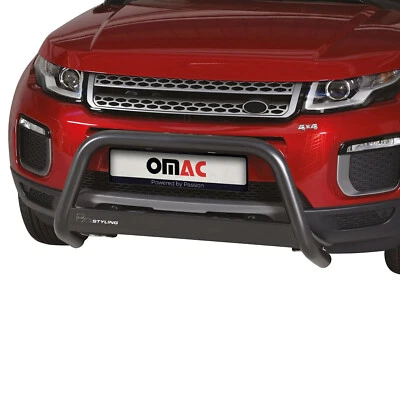 Para-choque dianteiro Bull Bar para Land Rover Range Rover Evoque 2016-2019 preto - Imagem 1 de 4