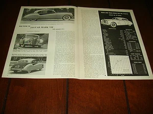 1955 JAGUAR MK II SEDAN ***ORIGINAL VINTAGE ARTICLE / SPECIFICATIONS*** - Picture 1 of 1