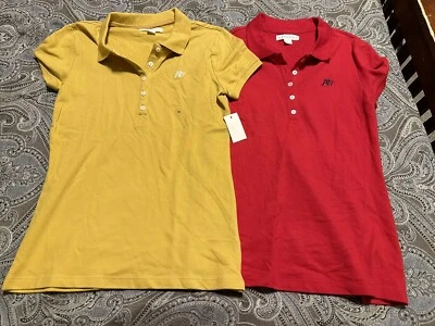 Aeropostale Niñas Lote de Polo Amarillo Nuevo y Rojo Usado Manga Corta Talla M Foto 1 de 4
