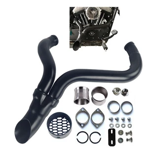 SHARKROAD Black 2-1 for Harley Sportster Exhaust, Touring Exhaust, Dyna Exhaust - Picture 1 of 10