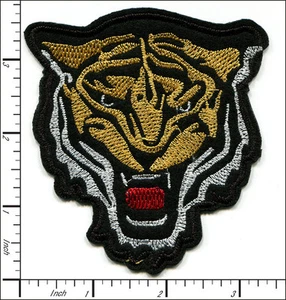 22 Pcs Embroidered Iron on patches Tiger Head 3.35"x3.66" AP053aE - Picture 1 of 2