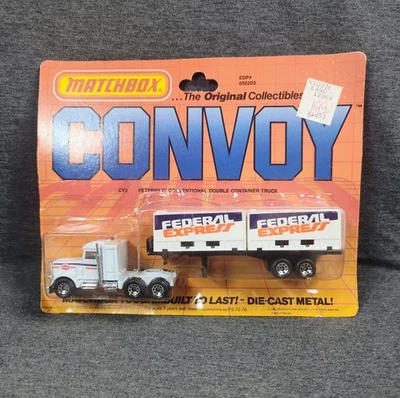 Matchbox Convoy Peterbilt Semi Truck with Federal Express Containers NIP - Image 1 of 4