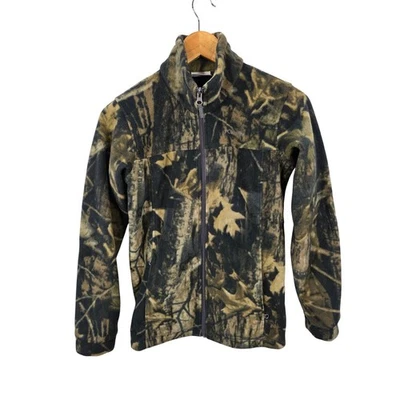 Columbia Boys Size Large 14/16 Camo Fleece Jacket Full Zip Up Outdoors  / A261 - Image 1 of 4