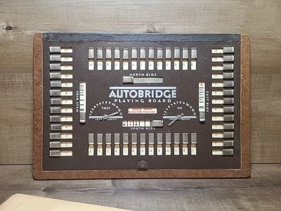 Autobridge Playing Board Bridge Game & Deal Sheets Group 1 Vtg 1950s - Image 1 of 4