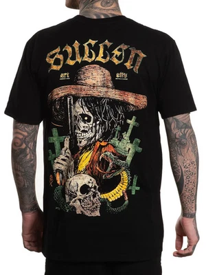 Sullen Men's Tumba Short Sleeve Premium T-shirt Tattoo Style Cowboy Skull Tee - Image 1 of 4