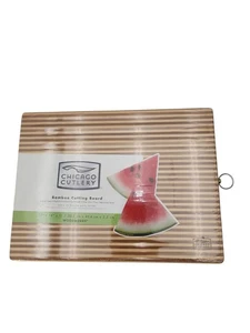 Chicago Besteck Bambus Schneidebrett 12” x 16” x 1” - Neu & Versiegelt - Bild 1 von 5