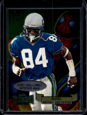 1997 Skybox Metal Universe Joey Galloway Marvel #7 Seahawks - Image 1 of 2