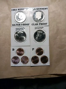 10 MÜNZENSATZ ERSTE UND LETZTE DER LEDGENDS KENNEDYS UND CENT - Bild 1 von 7