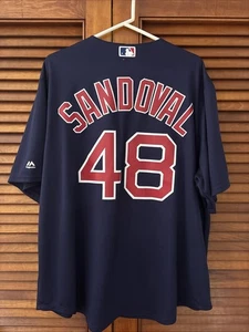 Boston Red Sox Pablo Sandoval #48 Majestic Blue Trikot Größe Erwachsene 2XL XXL - Bild 1 von 5