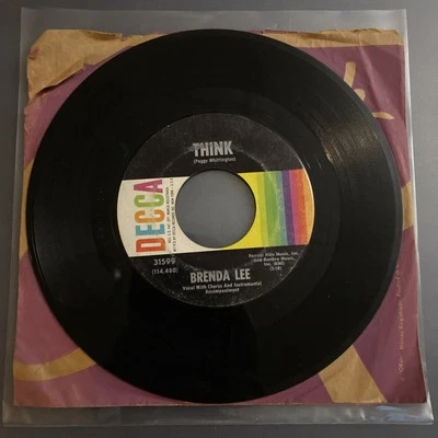 Brenda Lee Think / The Waiting Game 1964 Decca 7" Single Vinyl Record 45 Rpm - Image 1 of 4