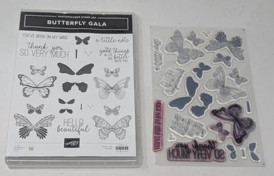 Stampin Up!  Juego de estampillas fotopolímero Butterfly Gala 148580 Foto 1 de 4