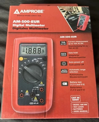 Amprobe AM - 500- EUR Autoranging DIY Pro Digital, Multimeter With Test Leads