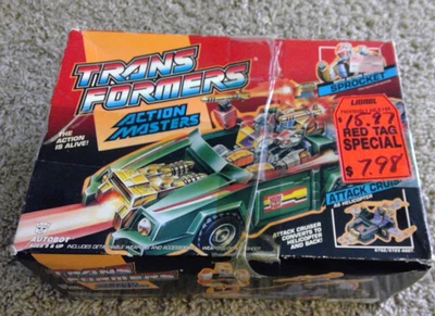 Transformers Original G1 1990 Action Master Sproket w/ Attack Cruiser Complete - Image 1 of 4