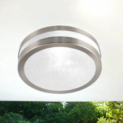 Zeitlose Deckenleuchte für den Außenbereich 2x GU14 14W Deckenlampe Hoflampe - Bild 1 von 2