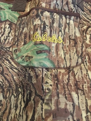 Cabelas Realtree Camo Waterproof Footed Chest Fishing Bib Wader M L Neoprene - Image 1 of 4