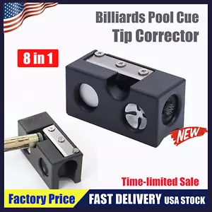 8 in 1 Cue Tip Shaper Effective and Rapid Repair Pool Cue Shaper Billiard_ - Picture 1 of 12