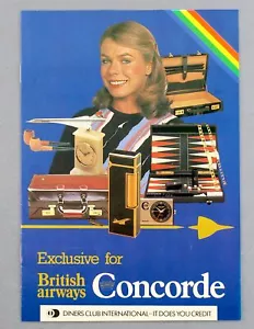 CONCORDE BRITISH AIRWAYS ROZ HANBY BA STEWARDESS GIFT BROCHURE OLD CROWN LOGO - Picture 1 of 4