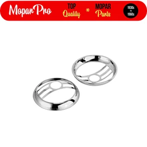 1935 1936 1937 CHRYSLER DESOTO NEW TAIL LIGHT BEZEL CHROME HOT ROD  ART DECO - Bild 1 von 4