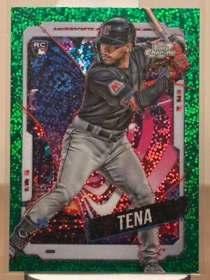 2024 Topps Cosmic Chrome Jose Tena #8 Green Space Dust Refractor /75 (RC) NM - Image 1 of 2