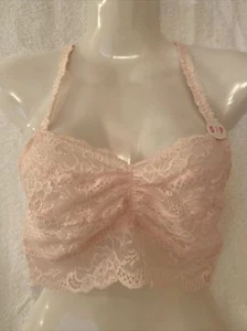 VICTORIA SECRET NUEVO BRALETTE ROSA MULTI ENCAJE ESPALDA DEPORTIVA TALLA PEQUEÑA - Imagen 1 de 6