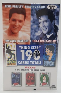 Carta 190 Elvis Presley ""King Size"" + 1 carta bonus lamina, scatola sigillata in fabbrica! - Foto 1 di 2
