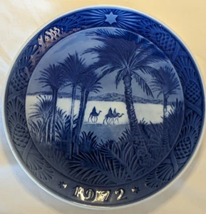 1972 Royal Copenhagen Osterland In The Desert Christmas Plate - Blue - Bild 1 von 3