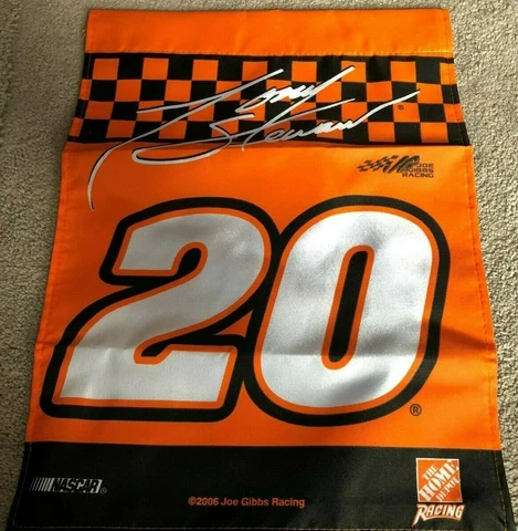 Tony Stewart # 20 HOME DEPOT DOUBLE SIDED 13 x 18 GARDEN FLAG ! FREE SHIPPING ! Cover