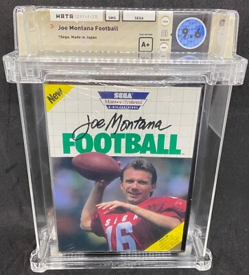 JOE MONTANA FOOTBALL 1990 WATA 9.6 A+ NEW SEALED USA SEGA MASTER SYSTEM - Image 1 of 4