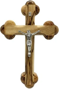 Jesus Olive Wood Cross from Bethlehem Jerusalem 8.6" / 20 cm - Picture 1 of 1