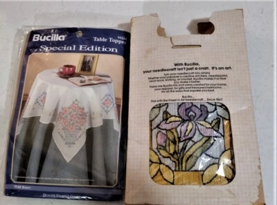 Bucilla Special Edition Wild Roses Table Topper Tablecloth 64244 & 4331 Picture - Image 1 of 4