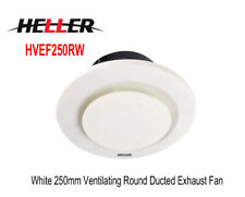 Heller White 250mm Ventilating Round Ducted Exhaust Fan HVEF250RW