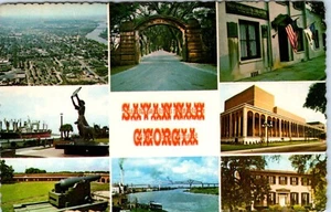 Postal multivista de Savannah, Georgia - Imagen 1 de 2