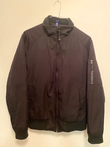 Calvin Klein Men's Rip Stop Black Bomber Jacket Men’s Sz S Water/Wind Resistant - Picture 1 of 6