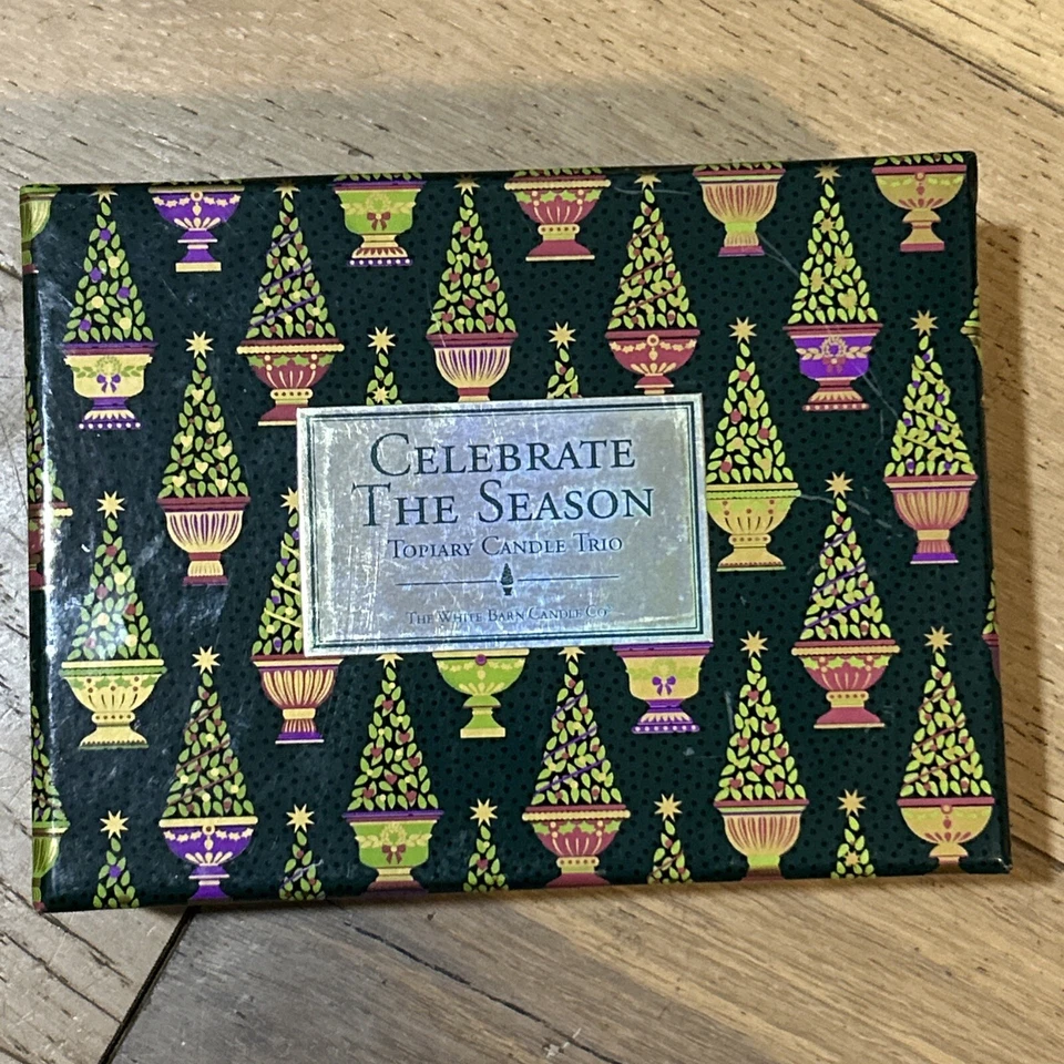 The White Barn Candle Co. - Topiary Candle Trio - Celebrate The Season - Image 1 of 3