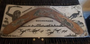 Original Australian Wood Aboriginal Throwing Boomerang NEW - Picture 1 of 4