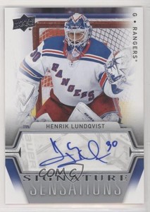 2019-20 Upper Deck Signature Sensations Henrik Lundqvist #SS-HL Auto HOF